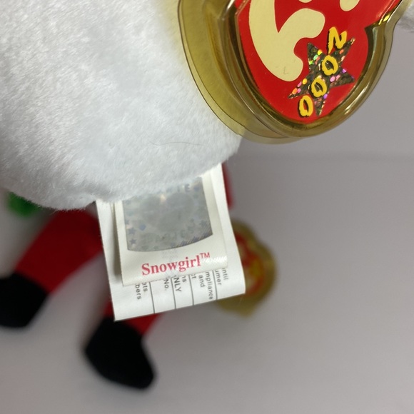 Ty Beanie Babies Christmas SANTA and SNOWGIRL - Picture 4 of 4